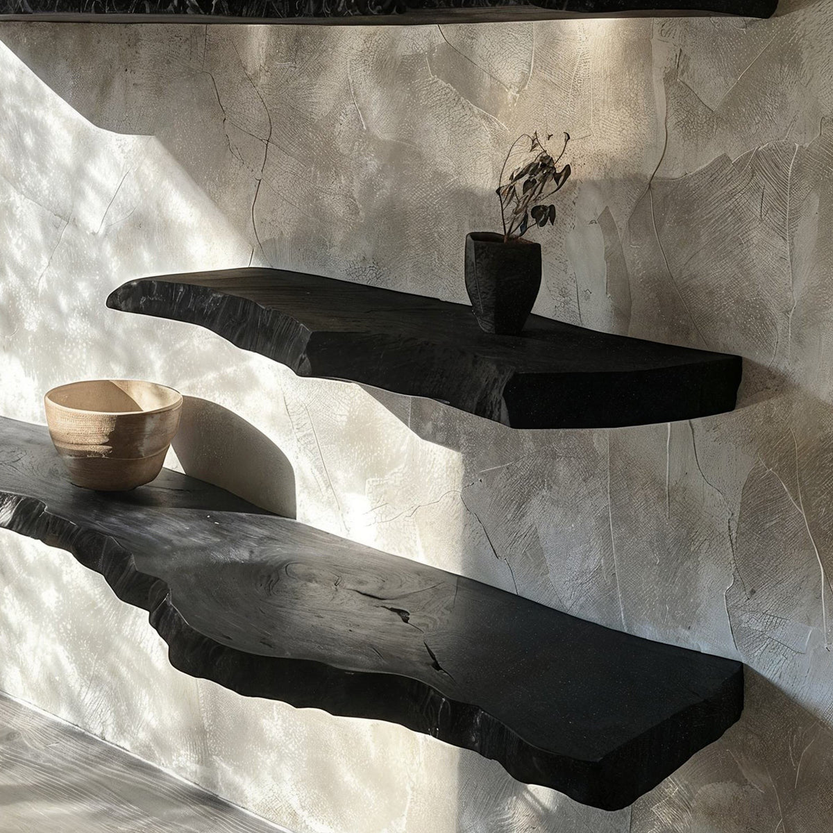 Live Edge Floating Wall Shelf