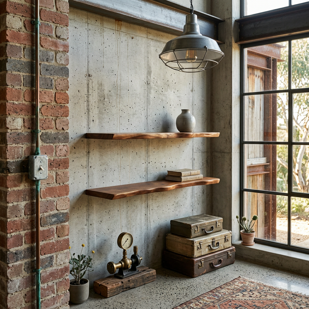 Live Edge Wood Shelves Wall Mounted