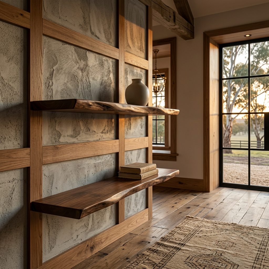 Live Edge Wood Shelves Wall Mounted