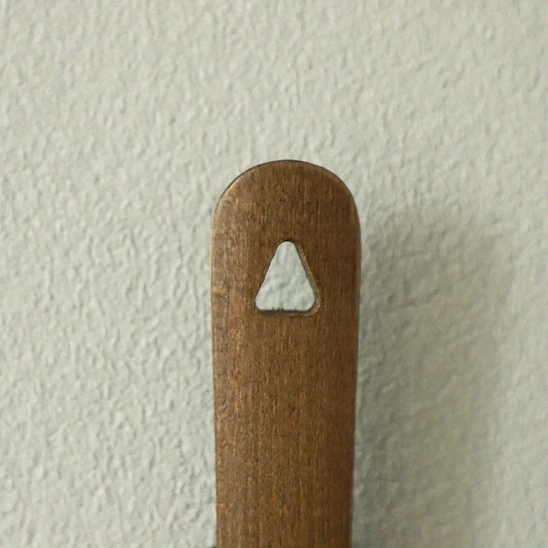 Magnetic Long Handle Wooden Shoehorn with Holder