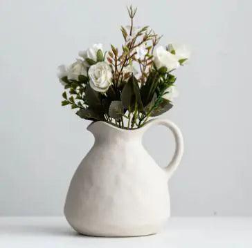 Matte Ceramic Pitcher Vase