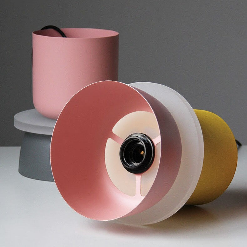 Metal Pendant Light with Layered Shade