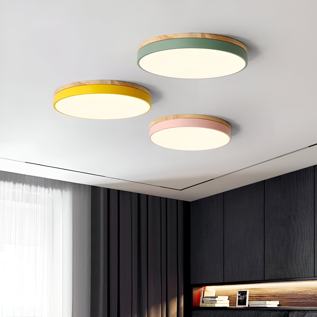 Ceiling Light LED Flush Mount Round Acrylic Ultra Thin Nordic Bedroom Living Room