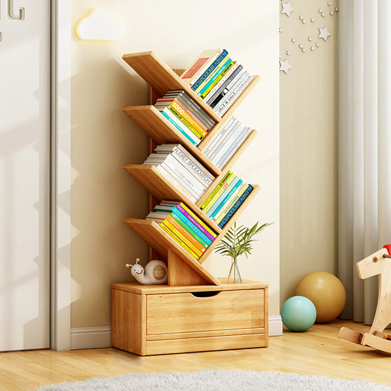 Bookshelf Narrow Tall 6 8 10 12 Tier Wooden Bookcase Storage Home Office Living Room