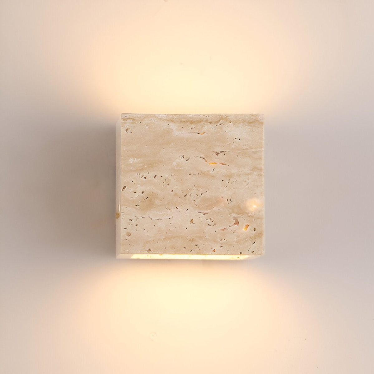Outdoor Wall Light Travertine Stone LED IP65 Minimalist Patio Garden Courtyard