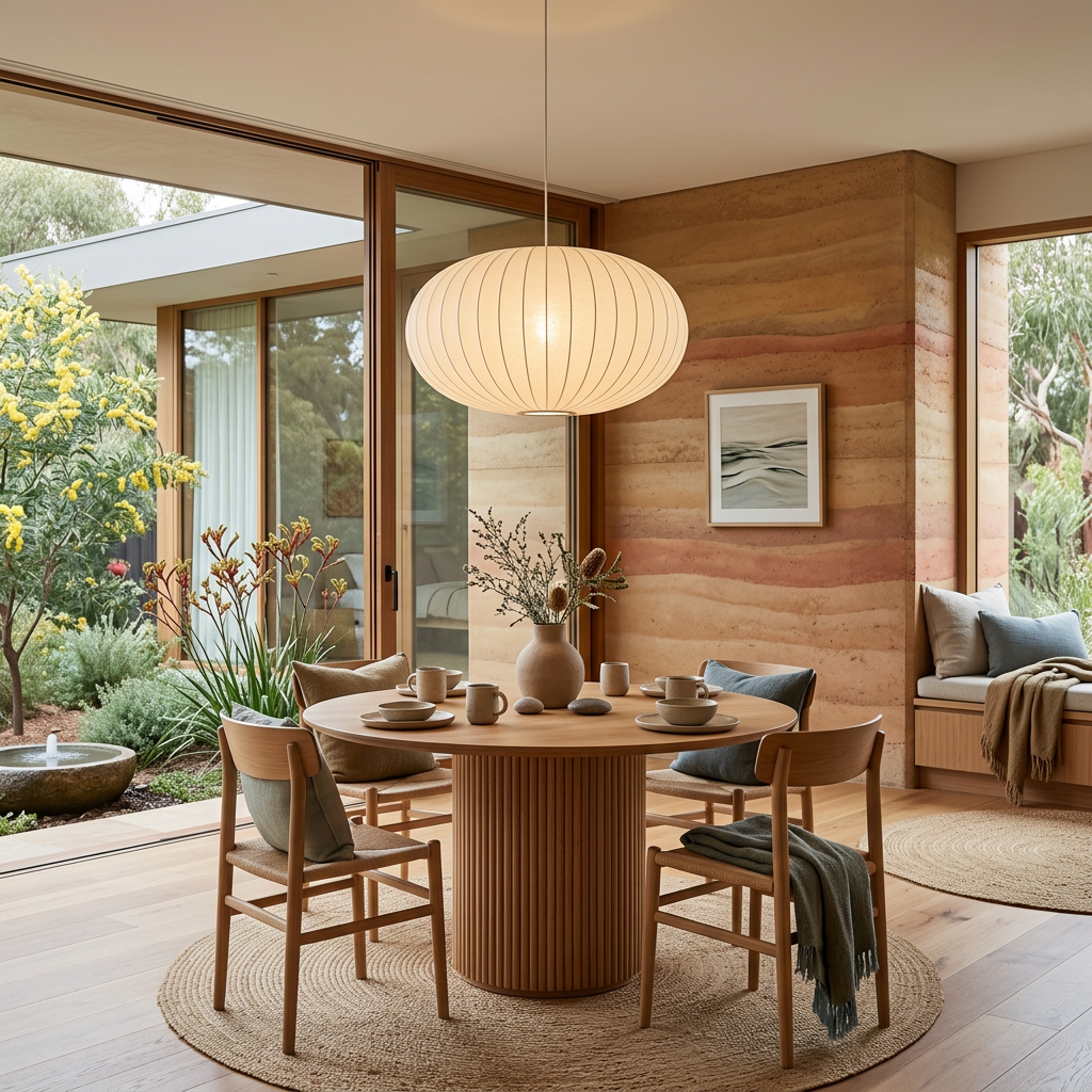 Fabric Pendant Light Pleated Hanging Ceiling Lamp