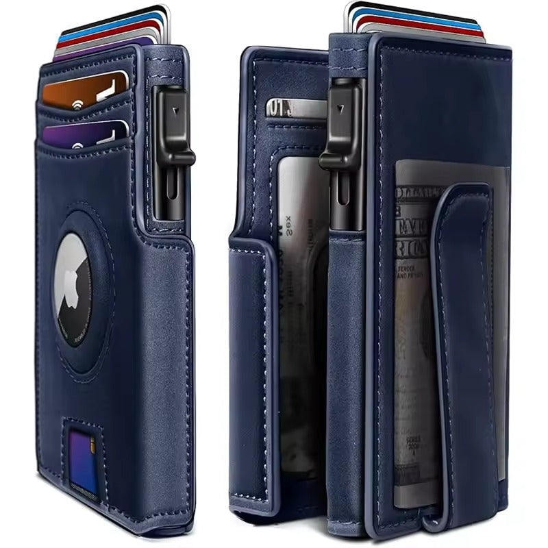 RFID Wallet Pop Up Card Holder Mens Slim Magnetic Closure Tracker Slot
