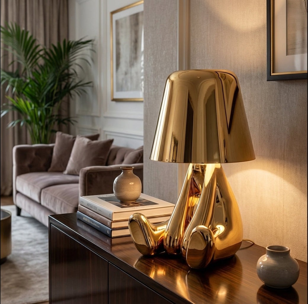 Rechargeable LED Table Lamp with Character Figurine Base