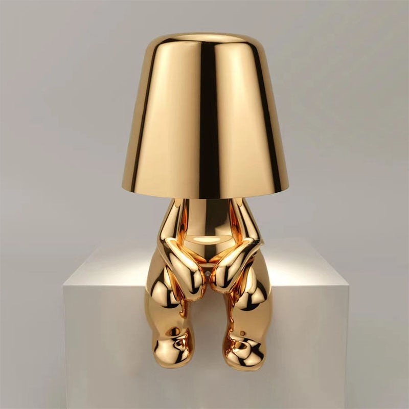 Rechargeable LED Table Lamp with Character Figurine Base