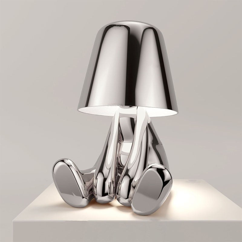 Rechargeable LED Table Lamp with Character Figurine Base