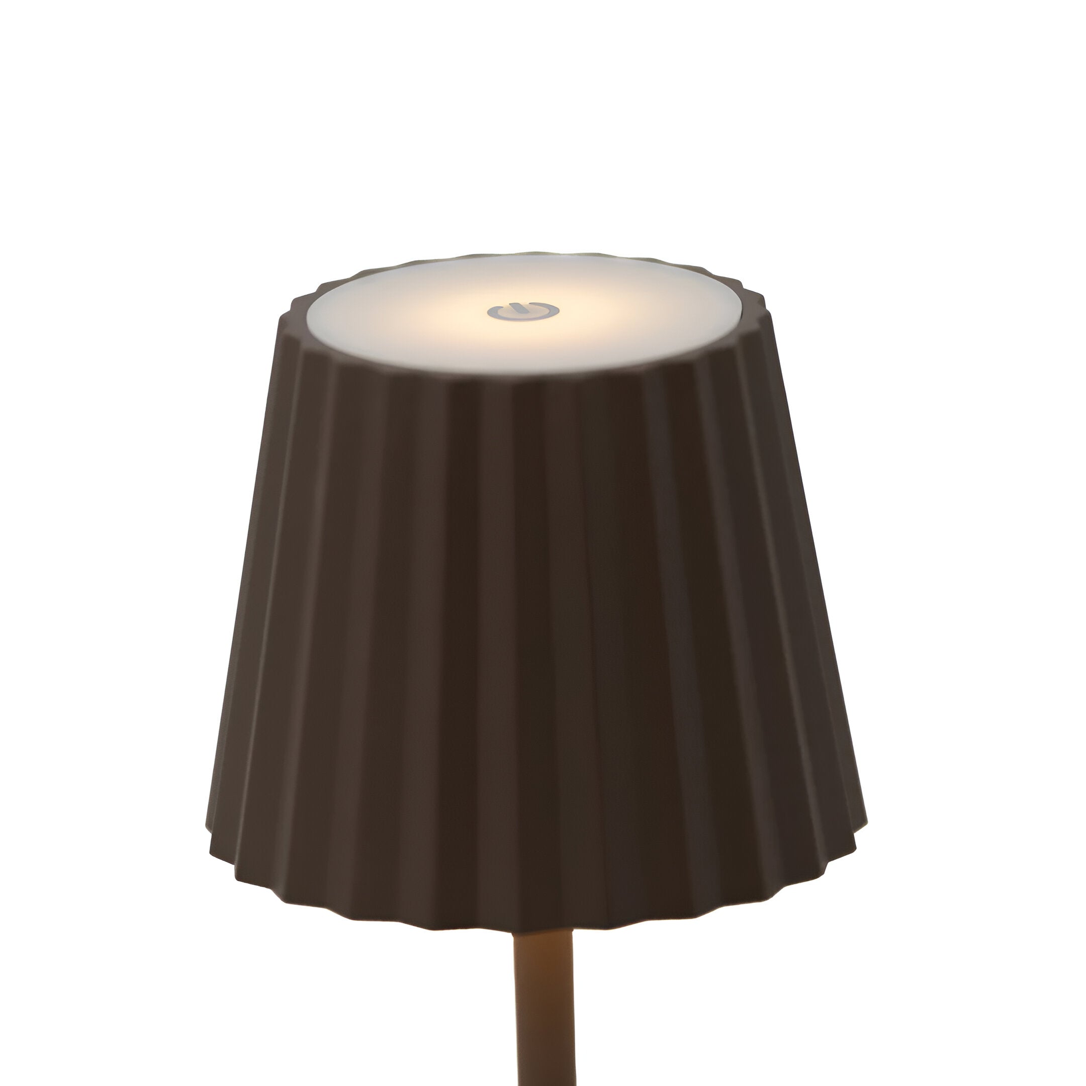 Rechargeable LED Table Lamp with Pleated Shade