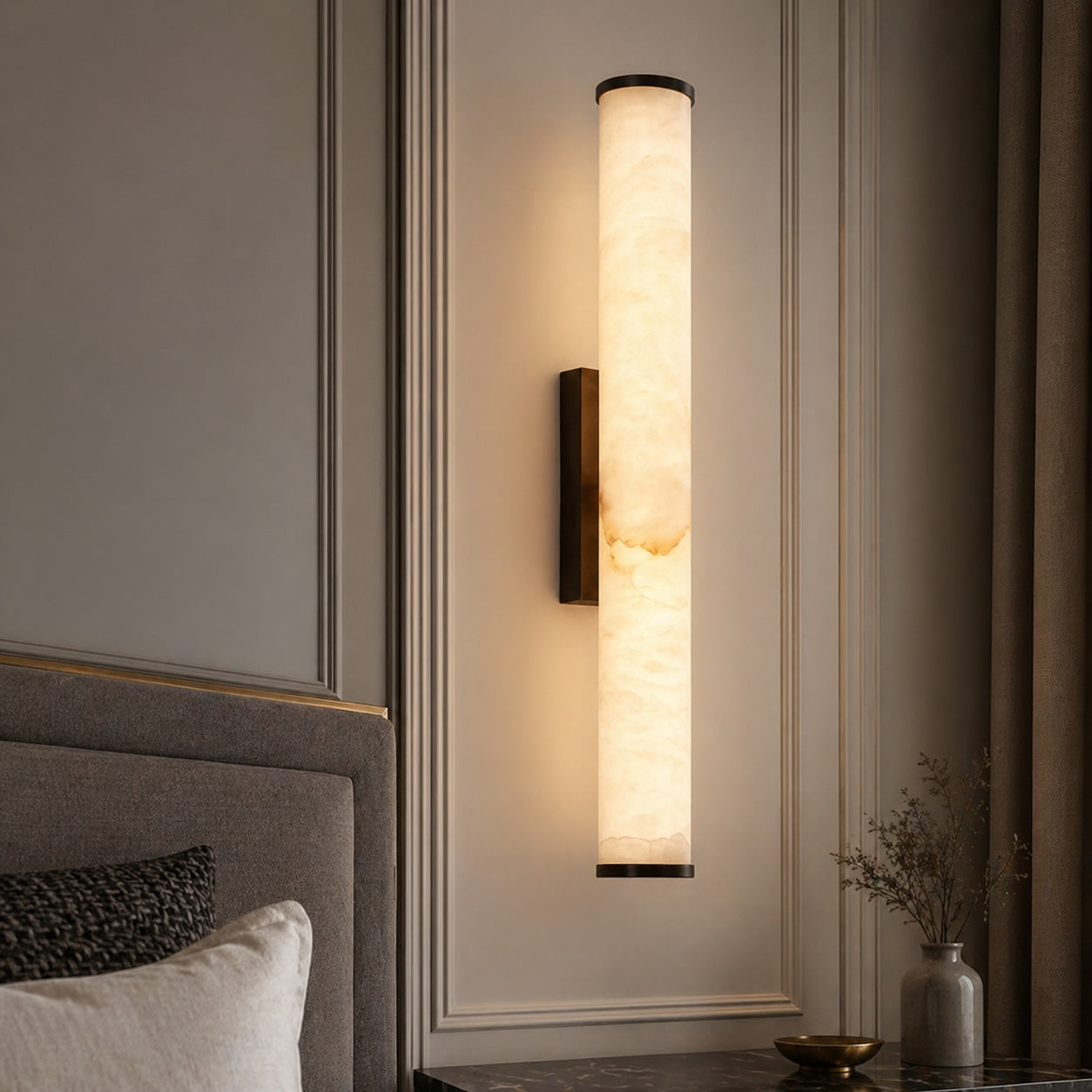 Resin Wall Sconce with Integrated LED