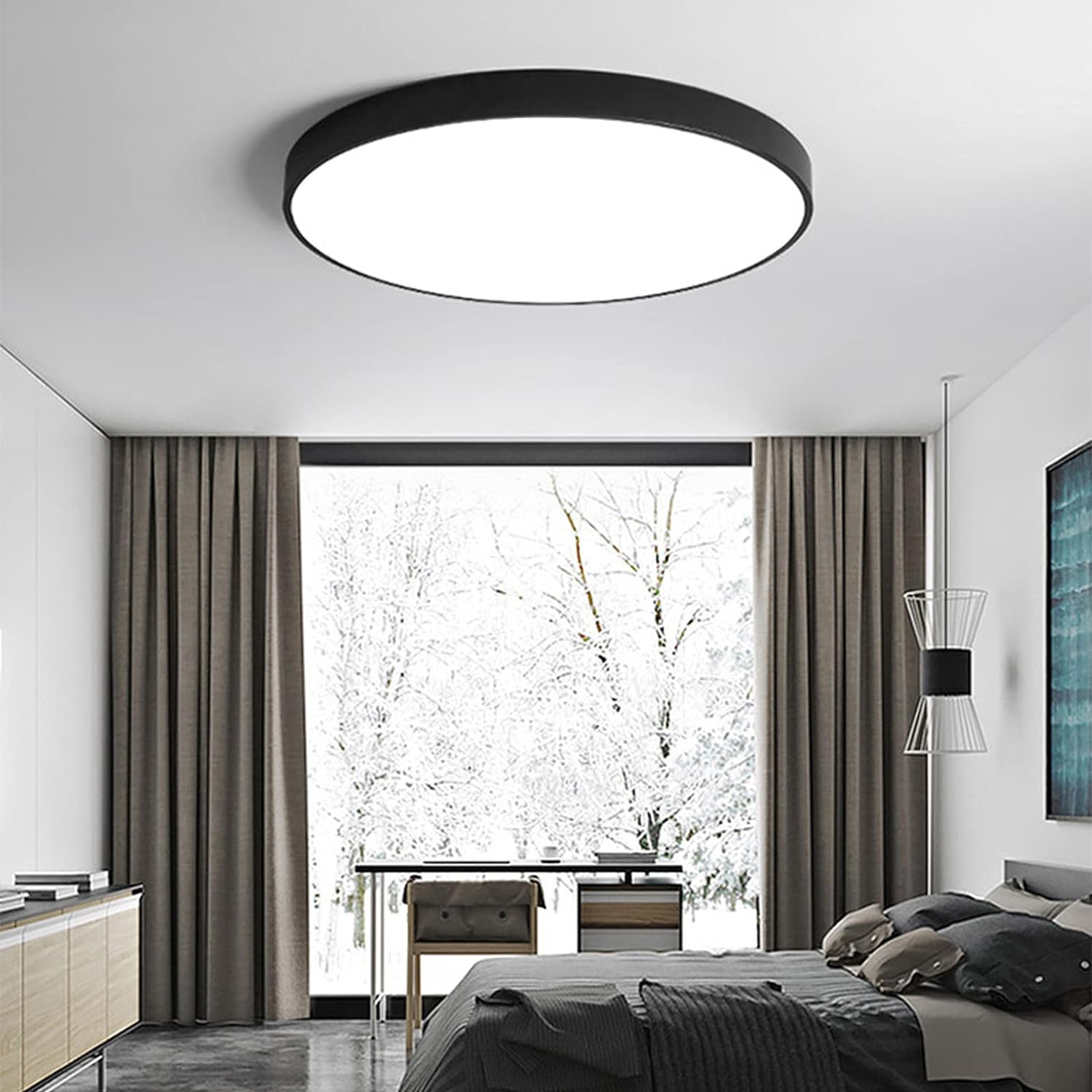 Round Flush Mount LED Ceiling Light