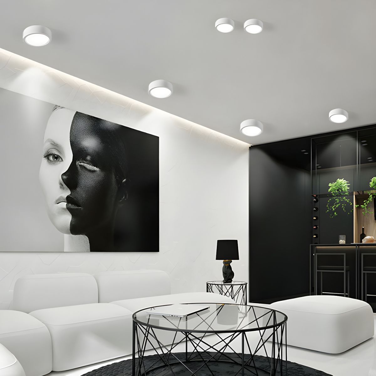 Round Surface Mounted LED Ceiling Downlight