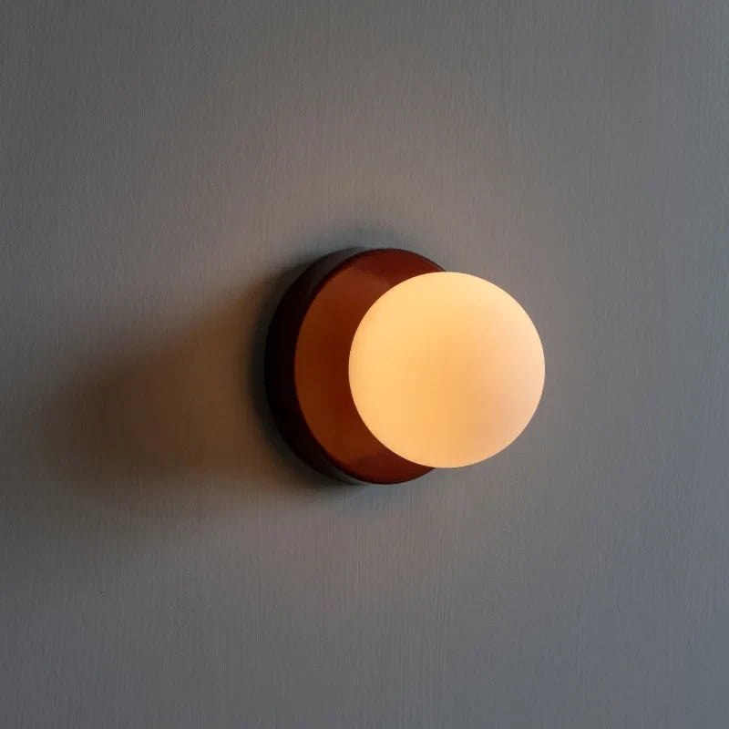 Wall Light Sconce Rounded Iron LED G9 Minimalist Bedroom Hallway Living Room