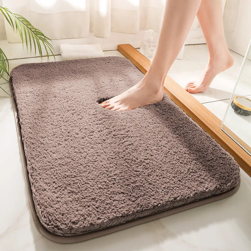 Bath Mat Plush Thick Absorbent Non Slip Bathroom Shower Bedside Floor