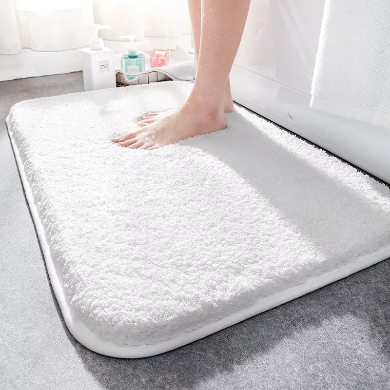 Bath Mat Plush Thick Absorbent Non Slip Bathroom Shower Bedside Floor