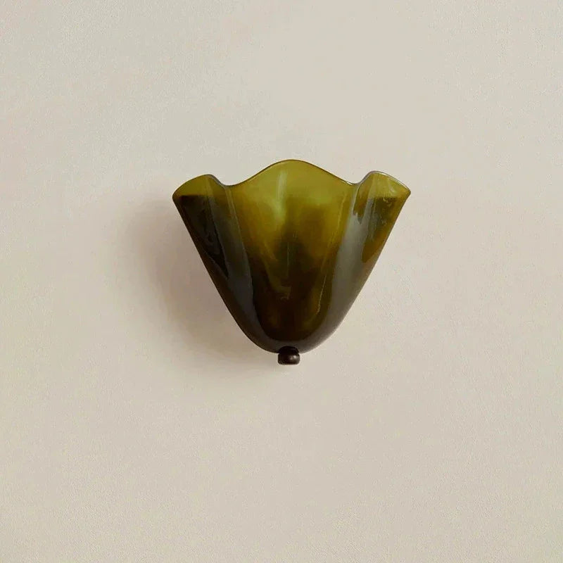 Coloured Frosted Glass Wall Lamp E14 for Bedside and Hallway
