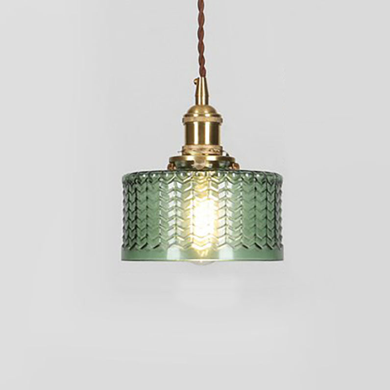 Pendant Light Brass Glass Jar Japanese Traditional Kitchen Island Dining Living Room