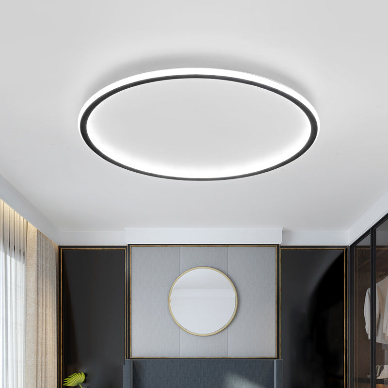 Round LED Ceiling Light Aluminium Flush Mount Tri Colour