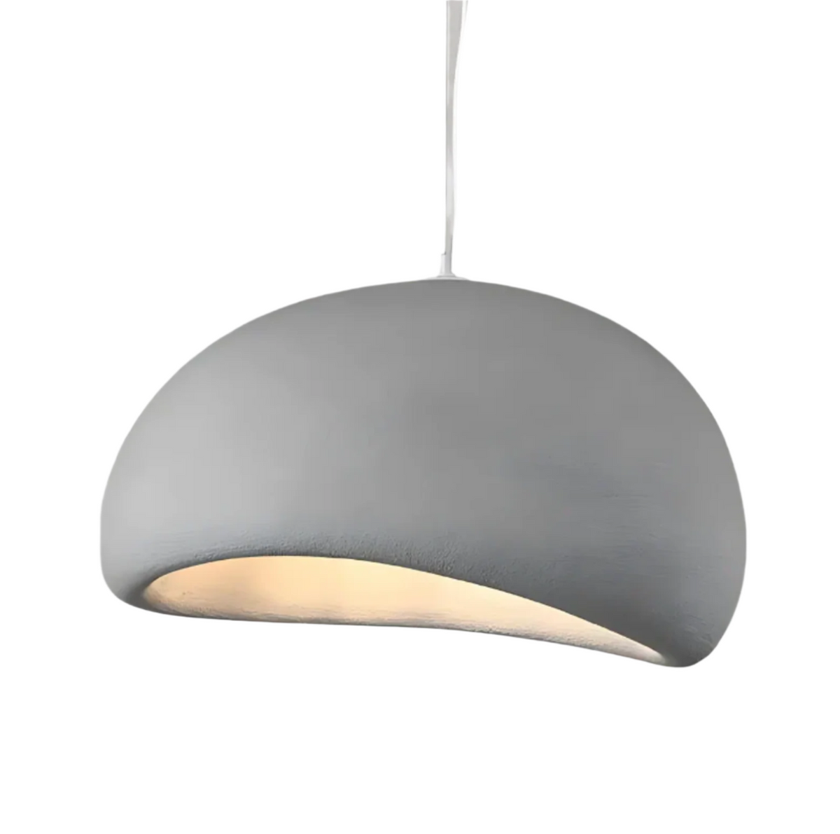 Pendant Light Wabi Sabi Fibreglass Dome Minimalist Dining Room Bedroom Cafe