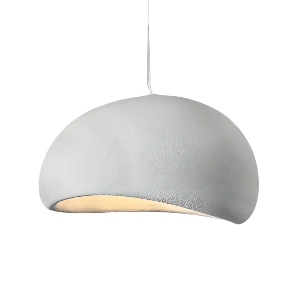 Pendant Light Wabi Sabi Fibreglass Dome Minimalist Dining Room Bedroom Cafe