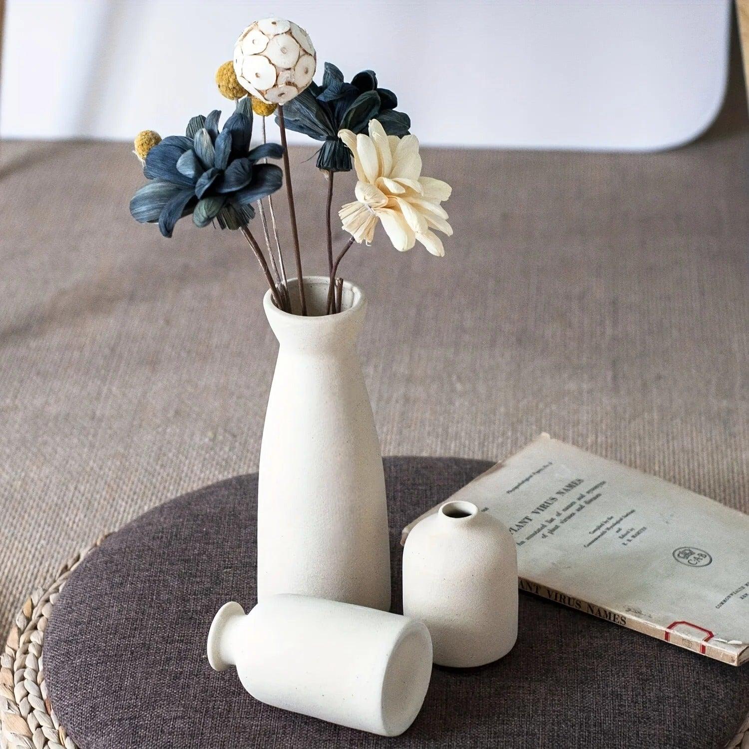 Speckled Ceramic Vase Set
