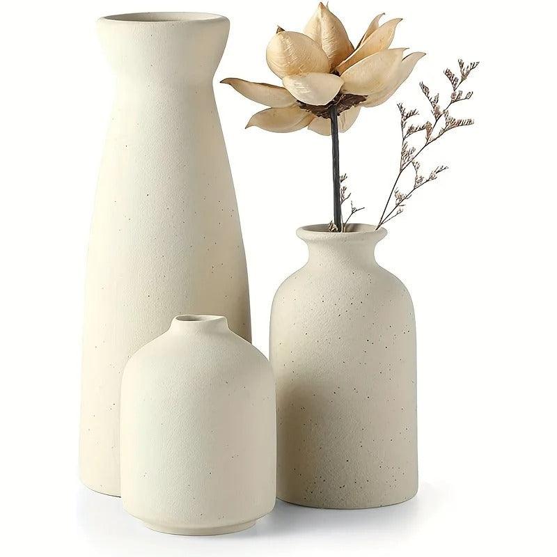 Speckled Ceramic Vase Set
