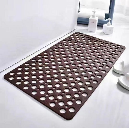 TPE Shower Mat with Suction Cups & Drainage Holes