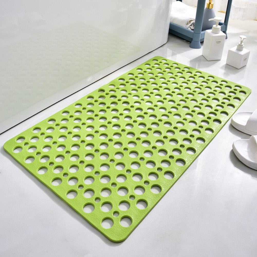 TPE Shower Mat with Suction Cups & Drainage Holes