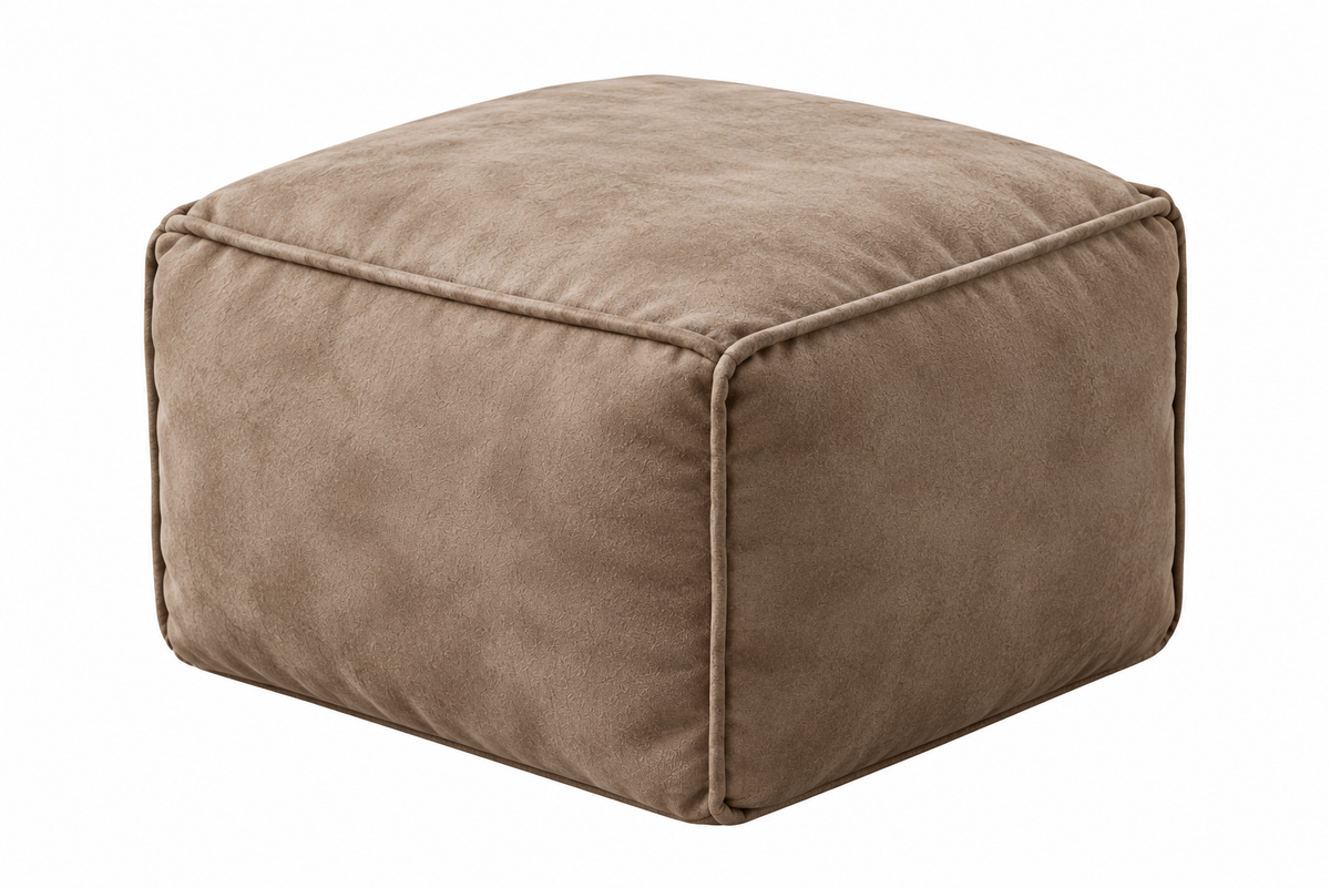 Bean Bag Sofa Cover Ergonomic Lounge Seat with Matching Stools