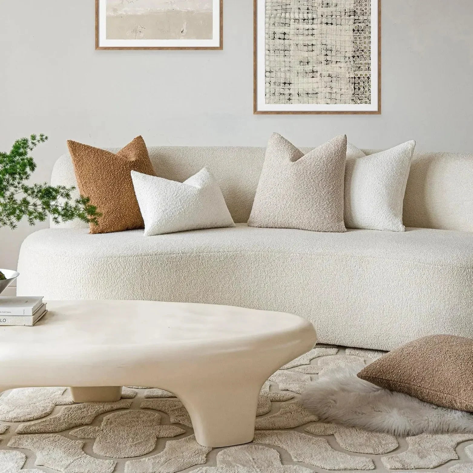 Textured Boucle Cushion Cover