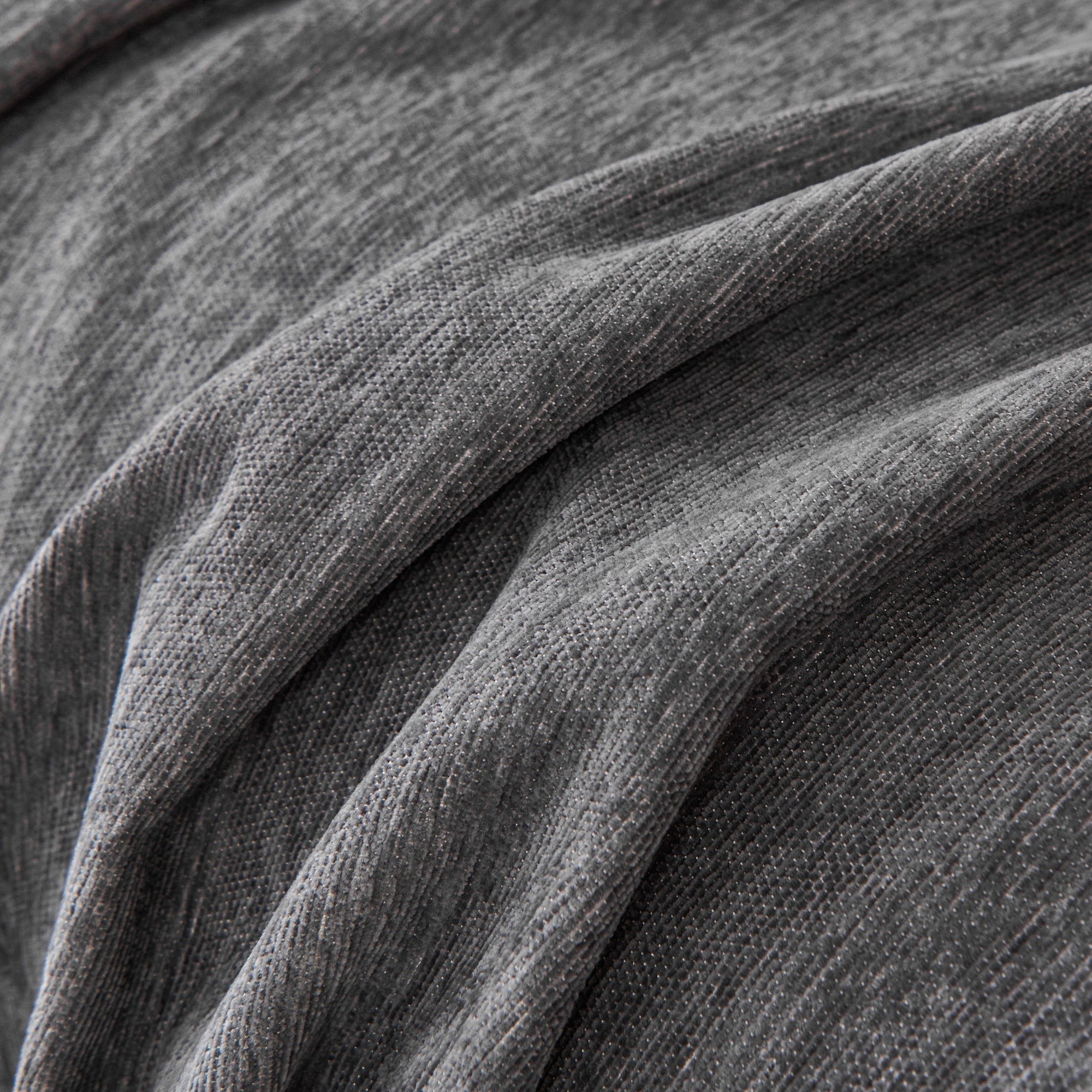 Textured Sofa Cover with Fringed Edges