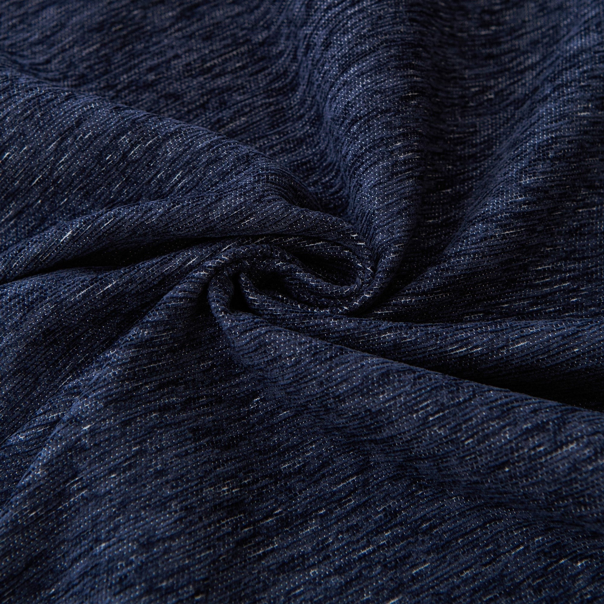 Textured Sofa Cover with Fringed Edges