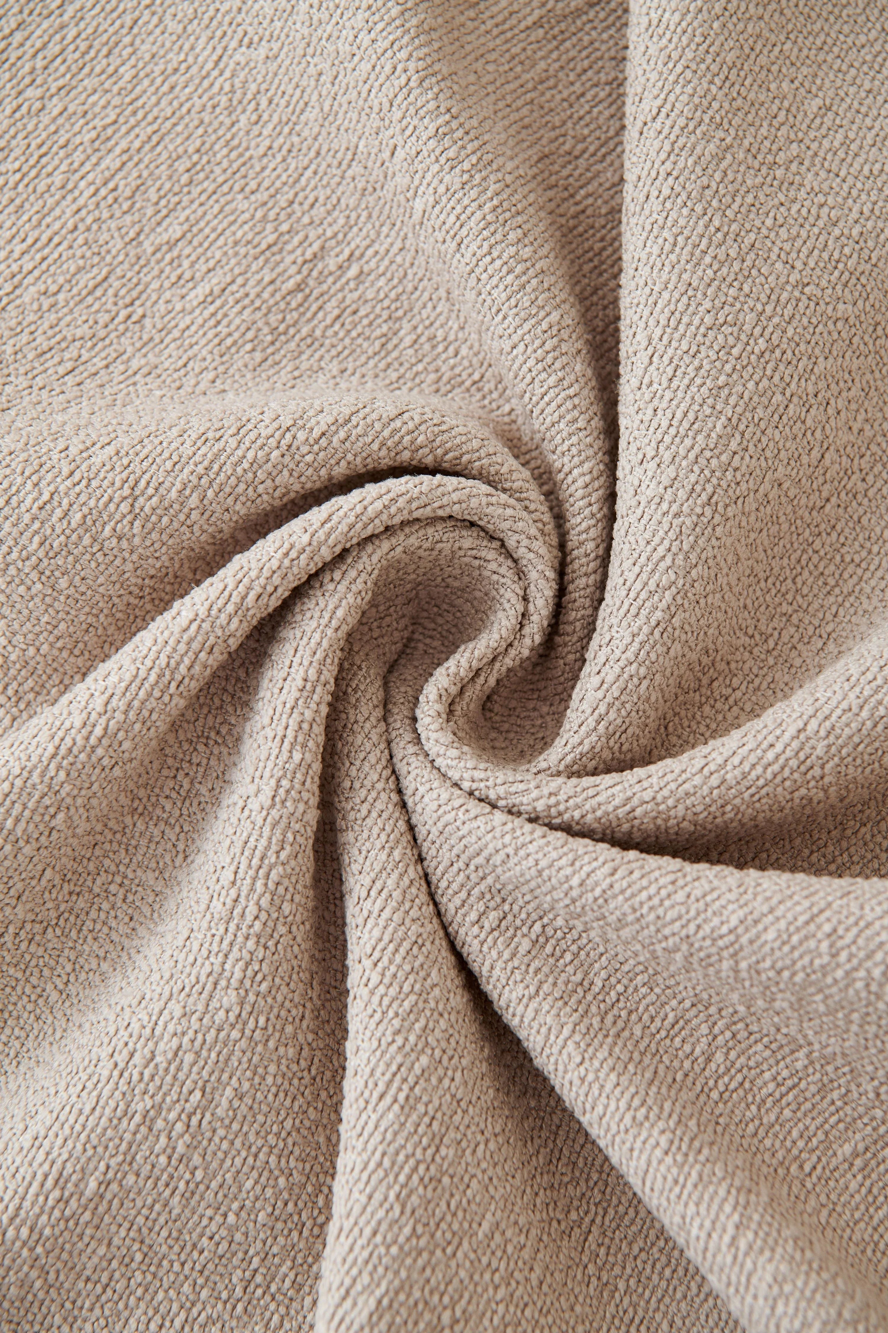 Textured Throw Blanket with Fringed Edges