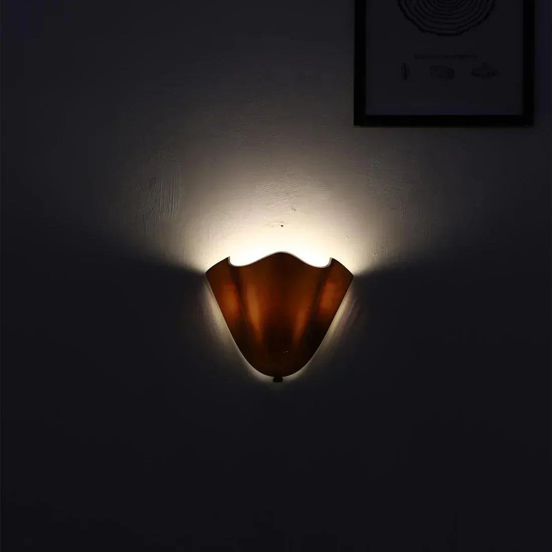 Tulip Shaped Glass Wall Light