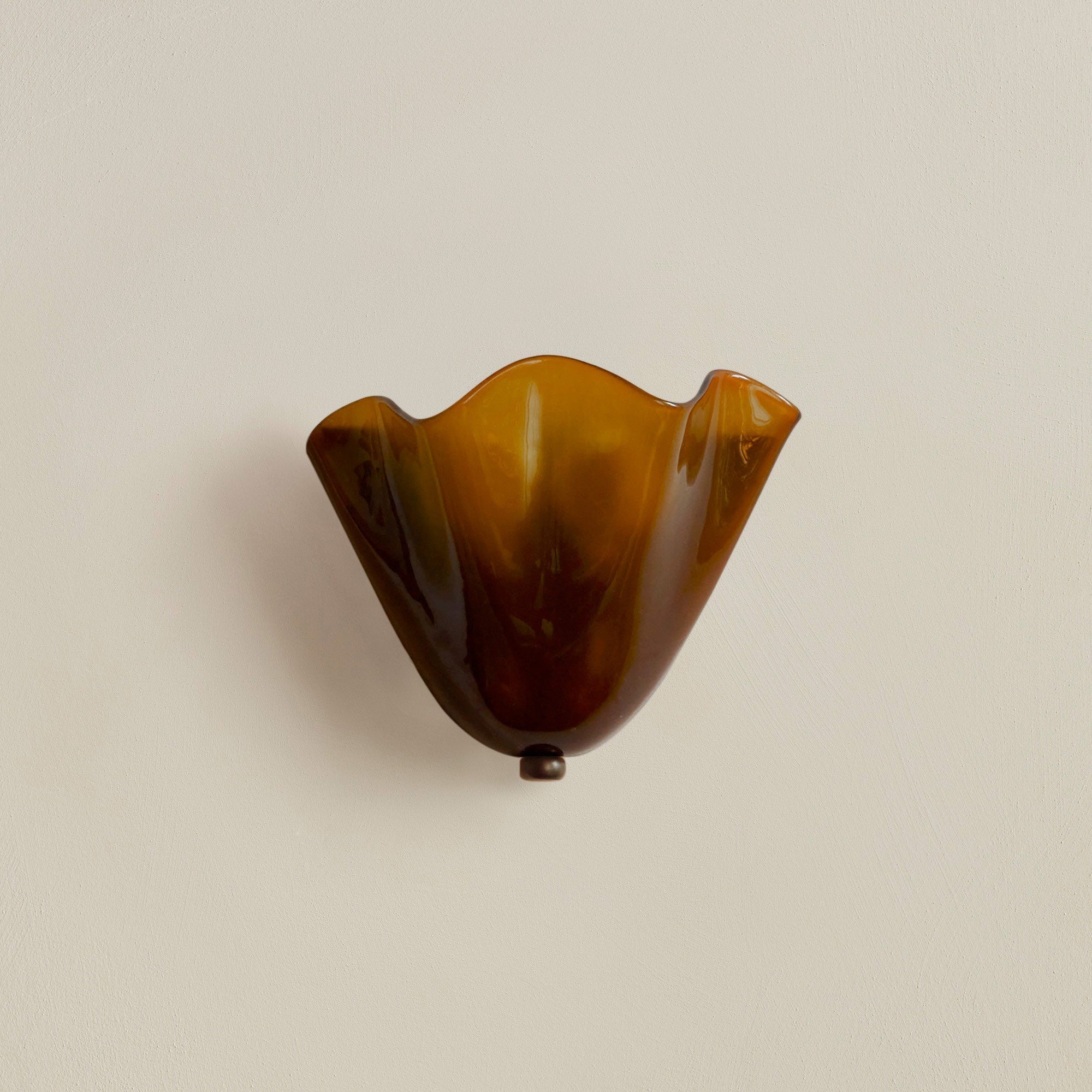 Tulip Shaped Glass Wall Light