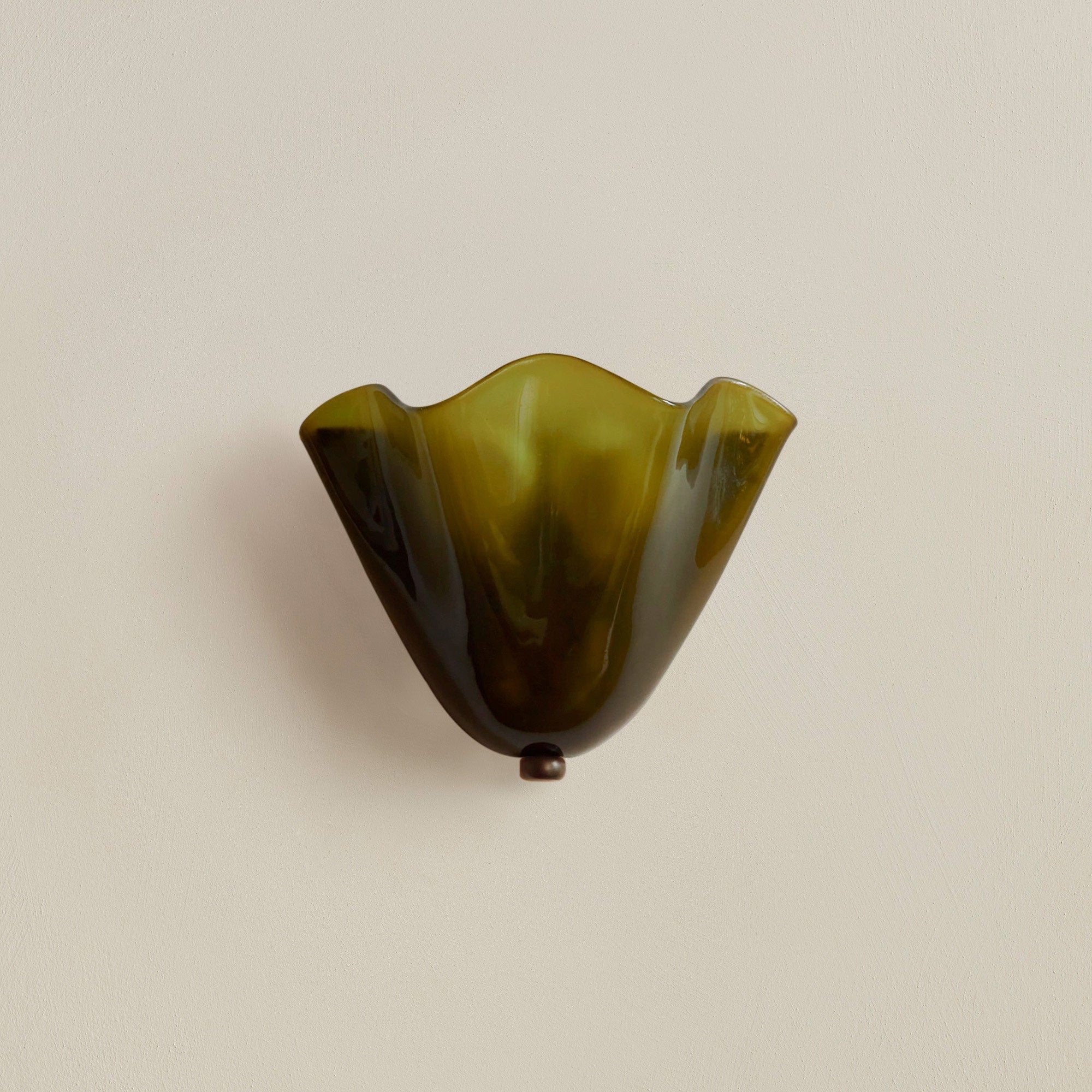 Tulip Shaped Glass Wall Light