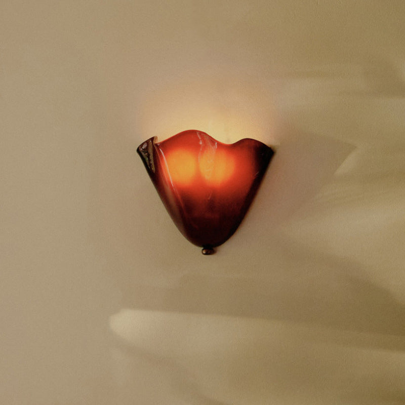 Tulip Shaped Glass Wall Light