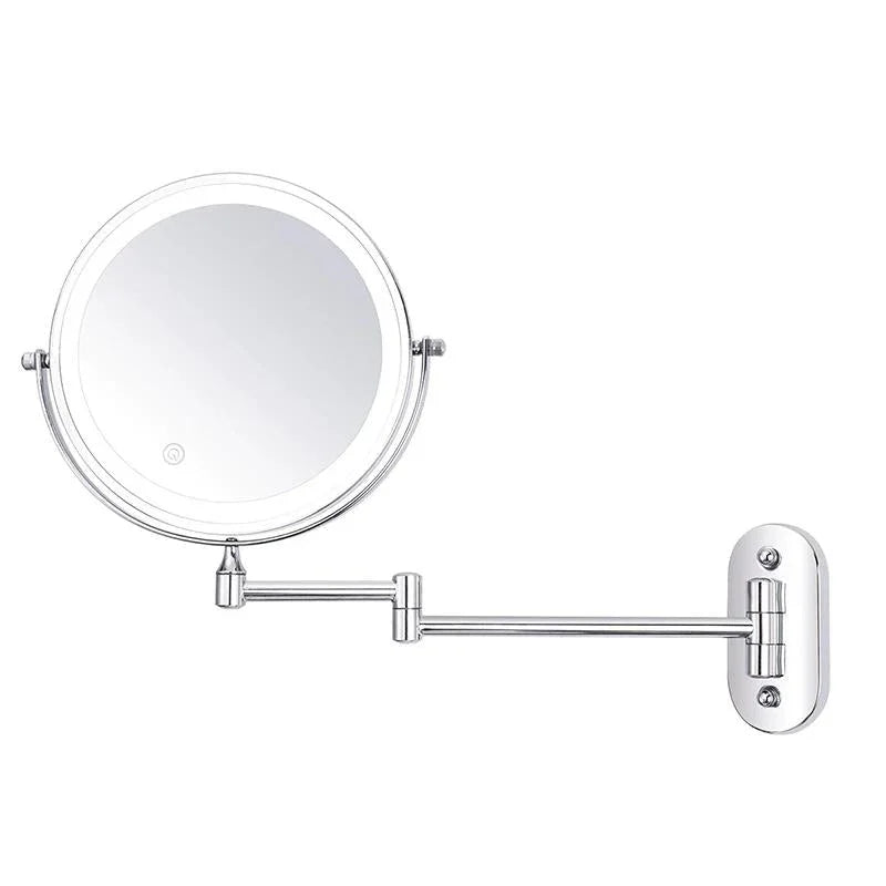 Vanity Mirror with LED Lights and Extendable Arm