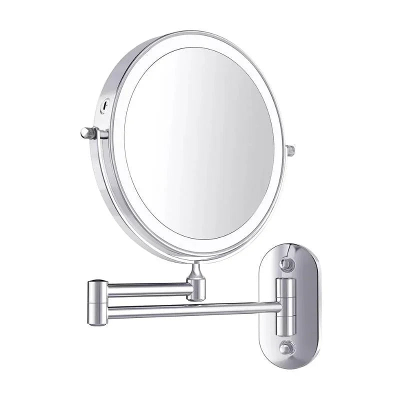 Vanity Mirror with LED Lights and Extendable Arm