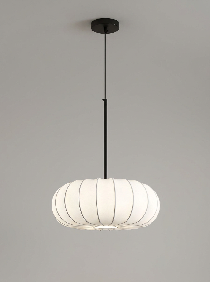 Pleated Wabi Sabi Pendant Light E27 for Dining Rooms
