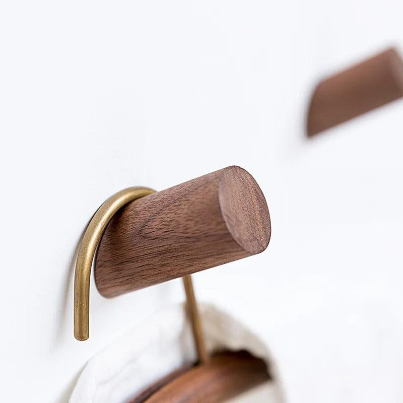 Wall Mounted Solid Wood Hook