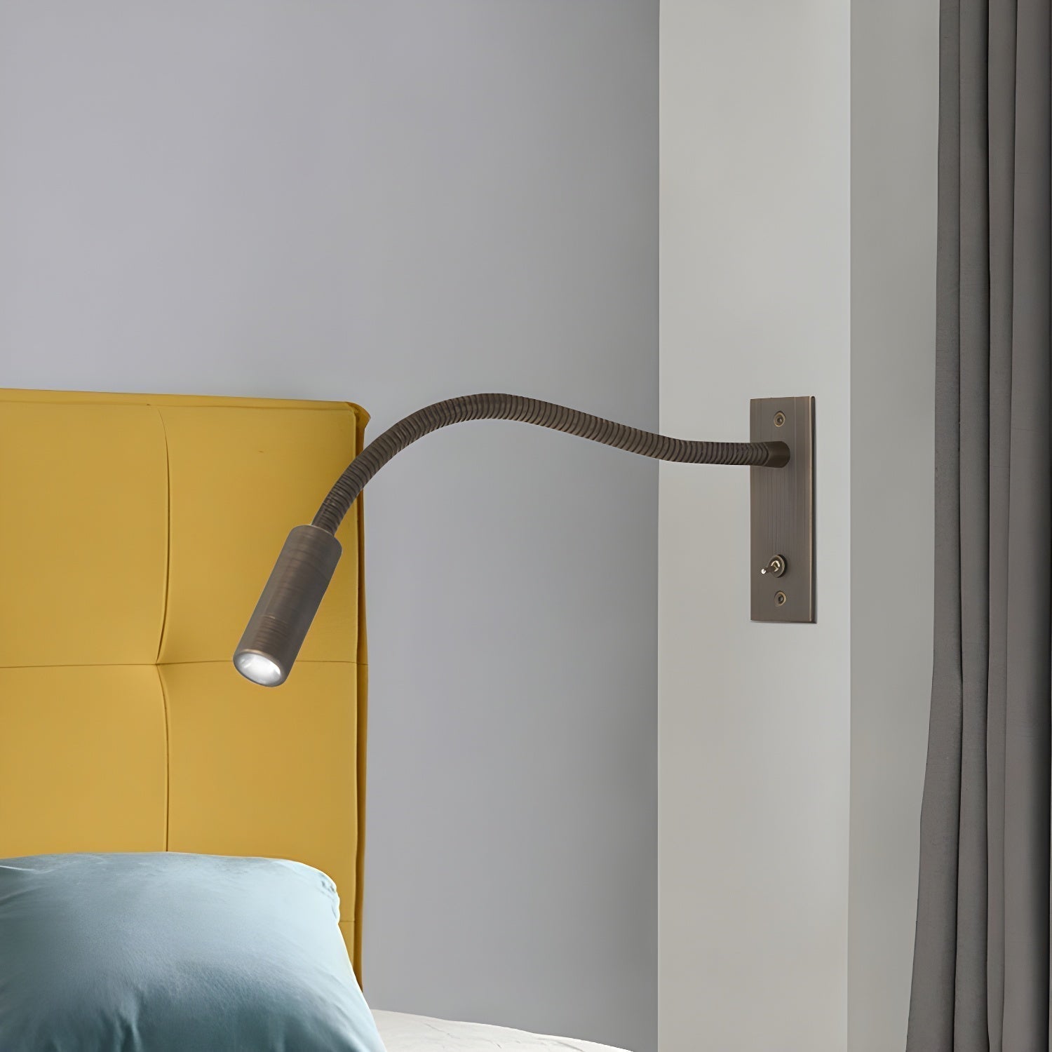 Wall Reading Light with Gooseneck Arm and Toggle Switch
