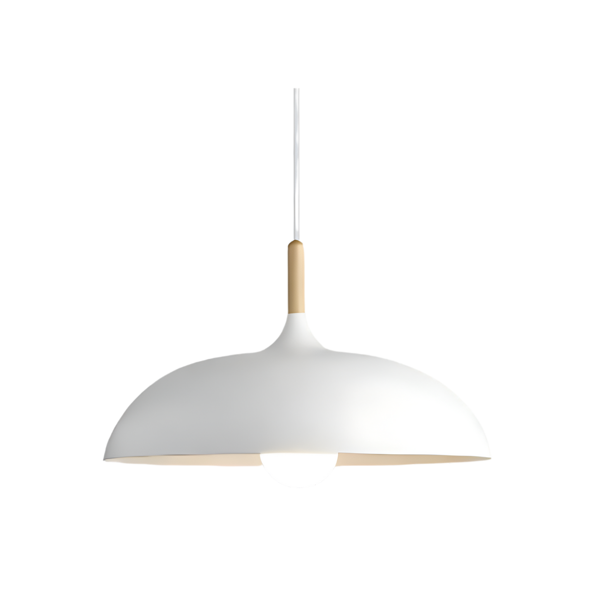 Pendant Light Solid Wood Iron Drum Shade Nordic Kitchen Island Dining Room