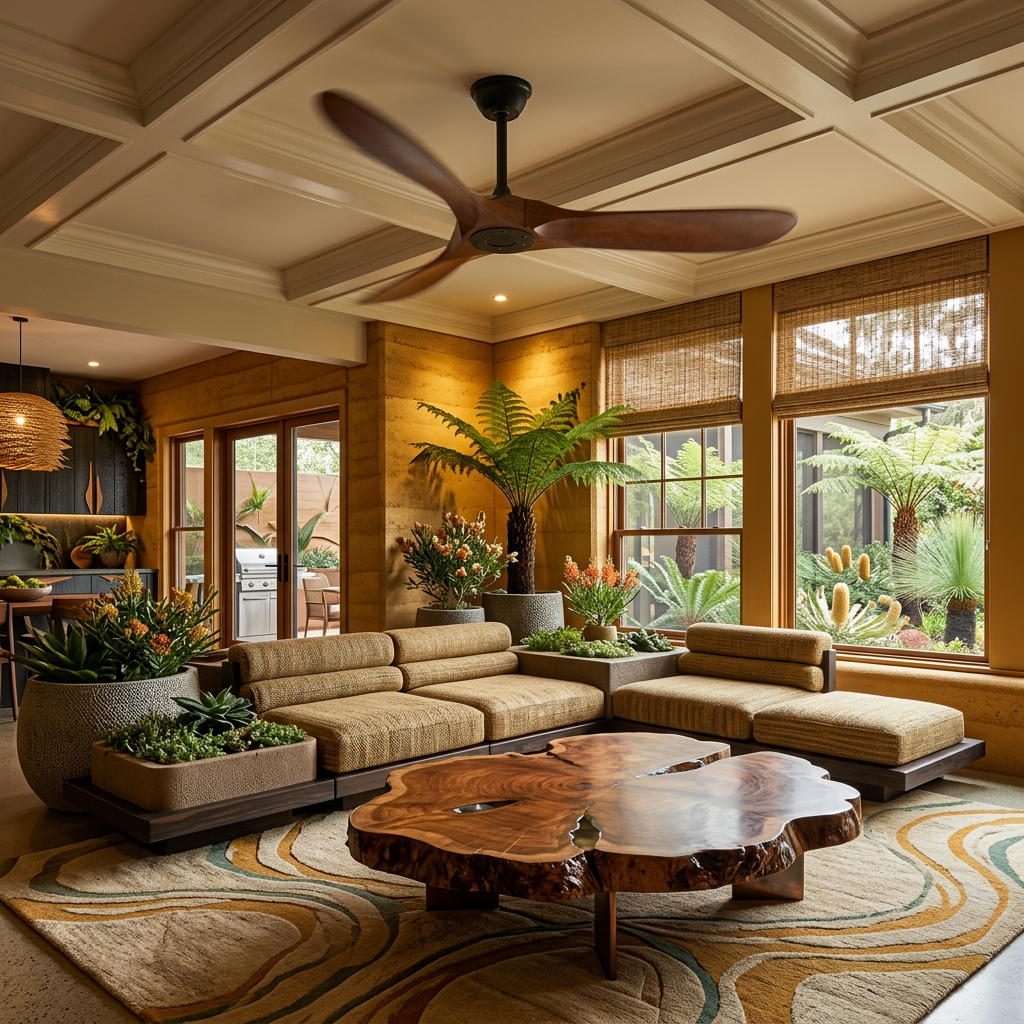 Wood Ceiling Fan with Remote Control