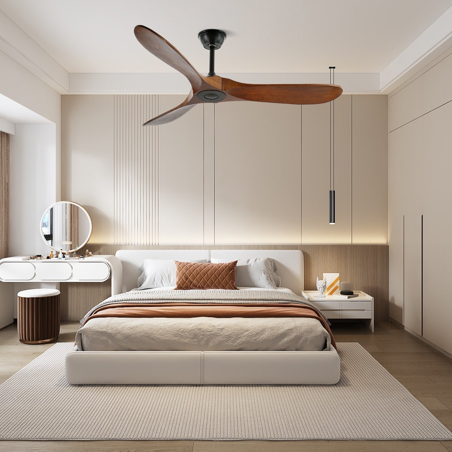 Wood Ceiling Fan with Remote Control