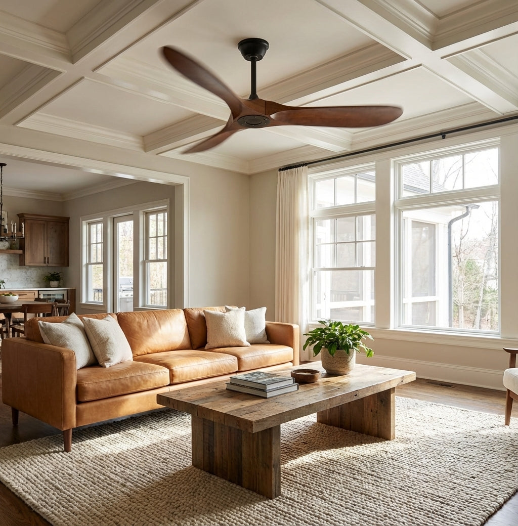 Wood Ceiling Fan with Remote Control
