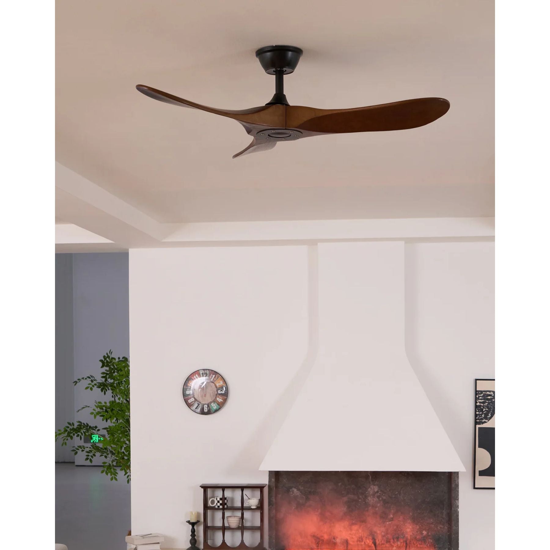 Wood Ceiling Fan with Remote Control