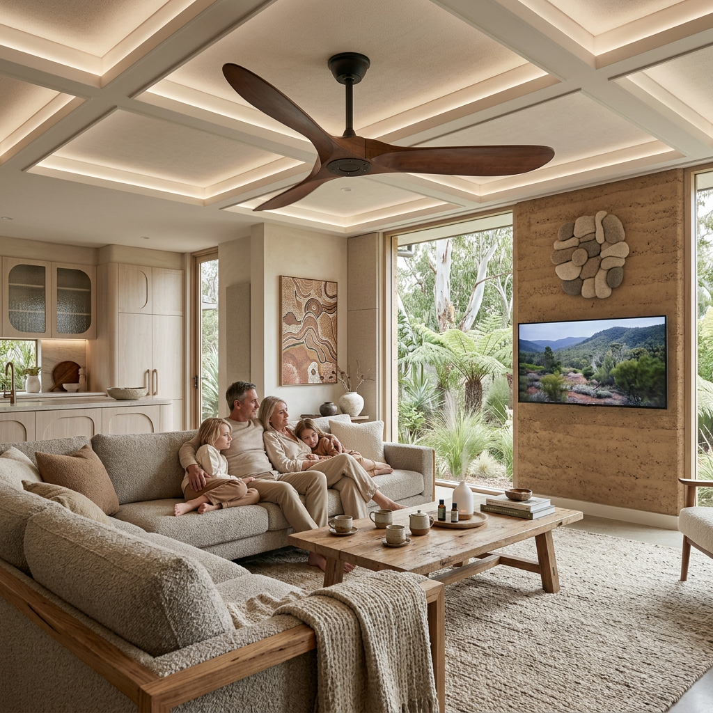 Wood Ceiling Fan with Remote Control